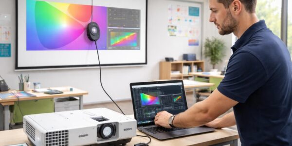 apprenez à calibrer les couleurs de votre vidéoprojecteur epson pour optimiser vos supports pédagogiques et garantir une qualité d'image précise et fidèle.