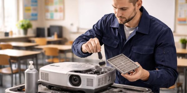 découvrez comment entretenir facilement les filtres et éliminer la poussière d'un vidéoprojecteur epson dans une routine adaptée aux besoins des écoles pour garantir une performance optimale.
