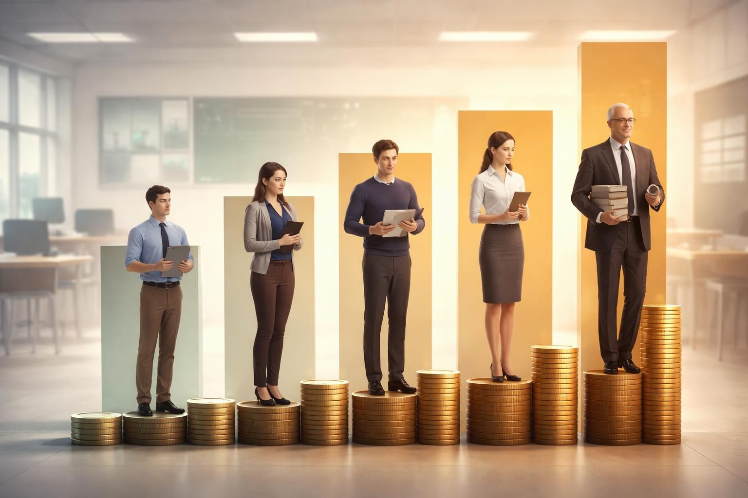 découvrez comment la grille salariale des enseignants varie selon les différents niveaux d'éducation et comprenez les facteurs qui influencent ces variations.