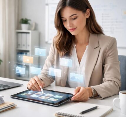 découvrez comment utiliser une tablette tactile pour organiser efficacement vos fichiers et éviter le chaos avant un exposé.
