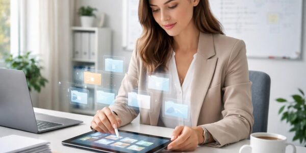 découvrez comment utiliser une tablette tactile pour organiser efficacement vos fichiers et éviter le chaos avant un exposé.
