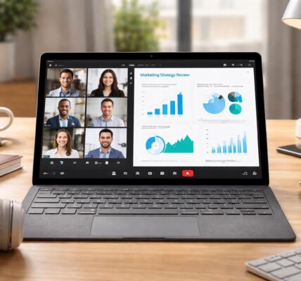 découvrez comment organiser une conférence hybride efficace avec microsoft teams et des slides interactives sur tablette tactile. optimisez votre setup pour des présentations fluides et engageantes.