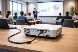 découvrez comment utiliser un câble hdmi longue portée pour garantir la fiabilité de votre vidéoprojecteur epson lors de vos conférences, assurant une image claire et stable.